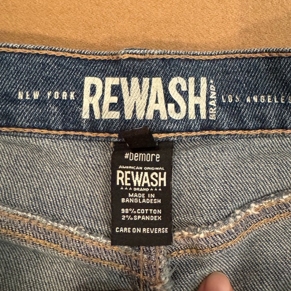 Rewash High Rise Denim Shorts - Size 25 - Picture 6 of 11